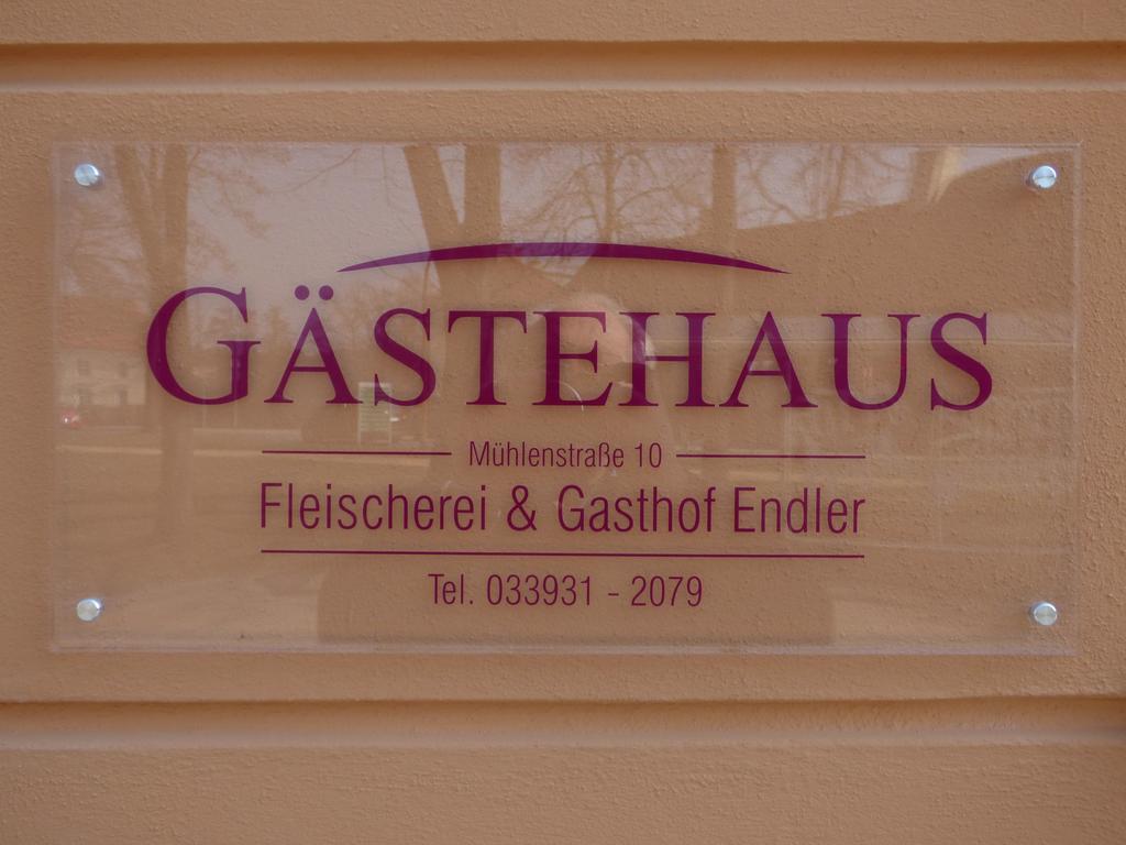 Gasthof & Fleischerei Endler Rheinsberg Habitación foto